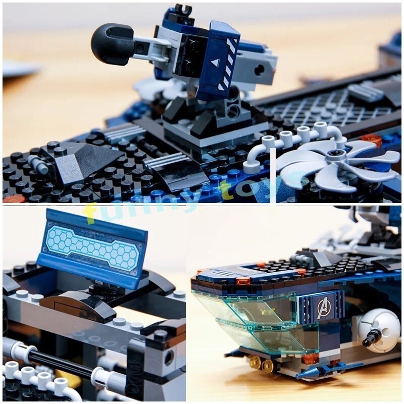 76153 Avengers Helicrarier Buiding Blocks The Avengers Iron Man ซูเปอร์ฮีโร่ของเล่นของขวัญสําหรับเด็