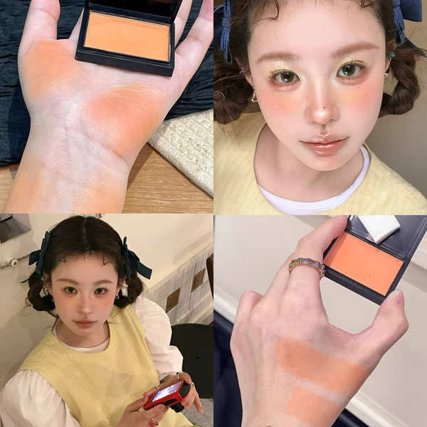 บลัช blush Orange Color Series Blush ลิงน้อย Same Style Blush Yellow Sunset Sunset Orange Milk Apric