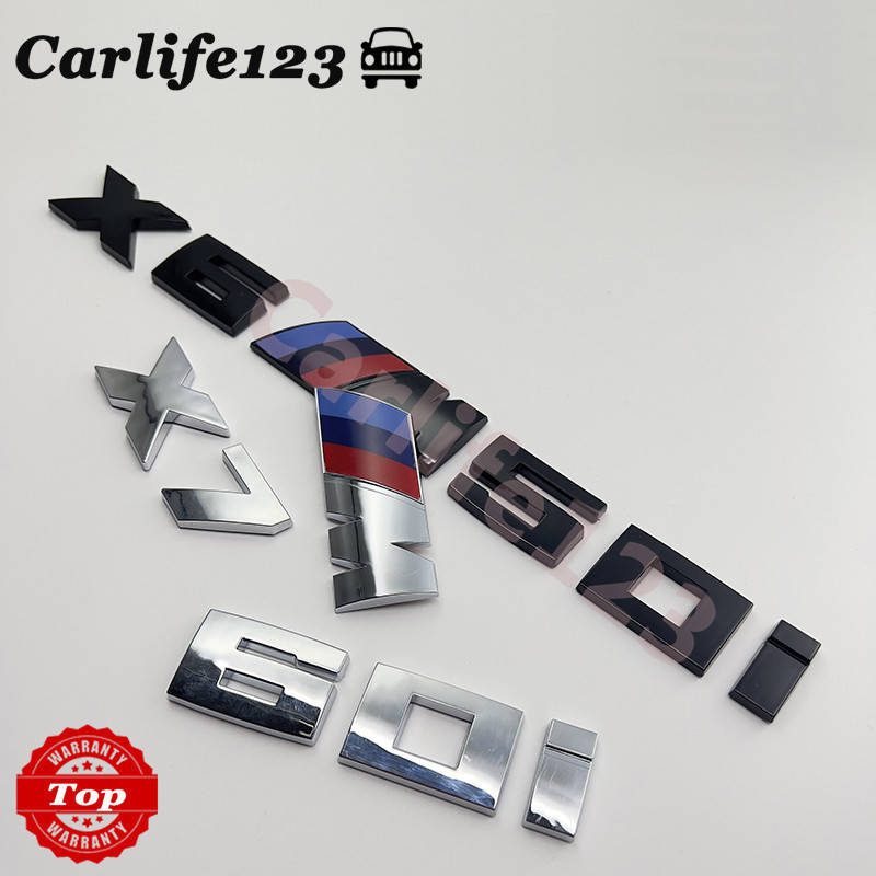 BMW M Sport X3 X4 X5 X6 X7 M30i M35i M40i M50i M60i โลโก้รถป้ายสัญลักษณ์สติกเกอร์