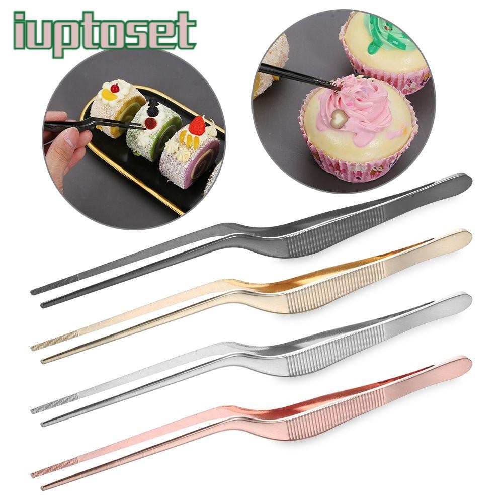 IUPTOSET อาหาร Tweezer การนําเสนอการให้บริการร้อน Chef สแตนเลส
