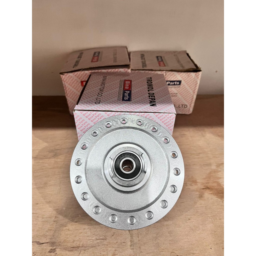 FRONT DRUM PLUS BEARING REVO ABS SILVER BINA PARTS