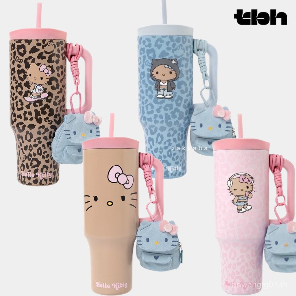 ลด 20%! Tbh x Kitty Stainless Tumbler 1200ml พร้อมกระเป๋ามินิคิตตี้ AJ5B