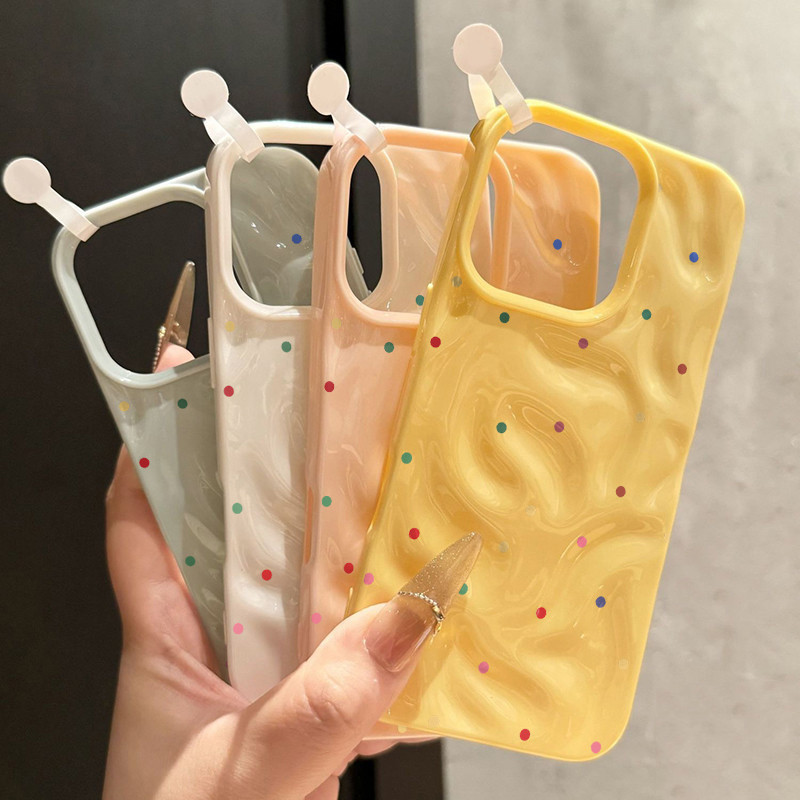 เคสไอโฟน13 ความคิดสร้างสรรค์จุดลายจุดอ่อน สำหรับ IPhone 15 11 16 13 14 12 Pro Max 15 16 14 12 13 Pro 16 8 7 14 15 Plus – โปรปัง