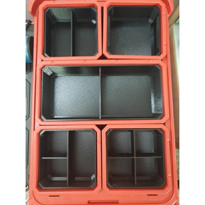 อุปกรณ์เสริมถาดแบ่งสําหรับ Milwaukee packout 8435 petg และพลาสติก abs