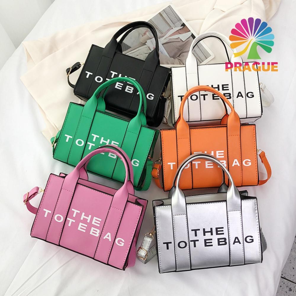 กระเป๋า Tote Bag สไตล์แฟชั่นสำหรับสุภาพสตรี ทำจากหนัง PU พกพาสะดวก ปรับสายได้ เหมาะสำหรับการทำงานหรือเดินทาง
