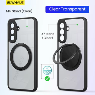SAMSUNG BKWHALE 360° หมุนแม่เหล็กยึดเคสโทรศัพท์สําหรับSamsung Galaxy A57 A37 A17 A07 A56 A36 A26 A16 A06 A55 A54 A35 A34 A25 A24 A15 A14 M55 M06 M16 M36 F56 F16 F16 กรณี