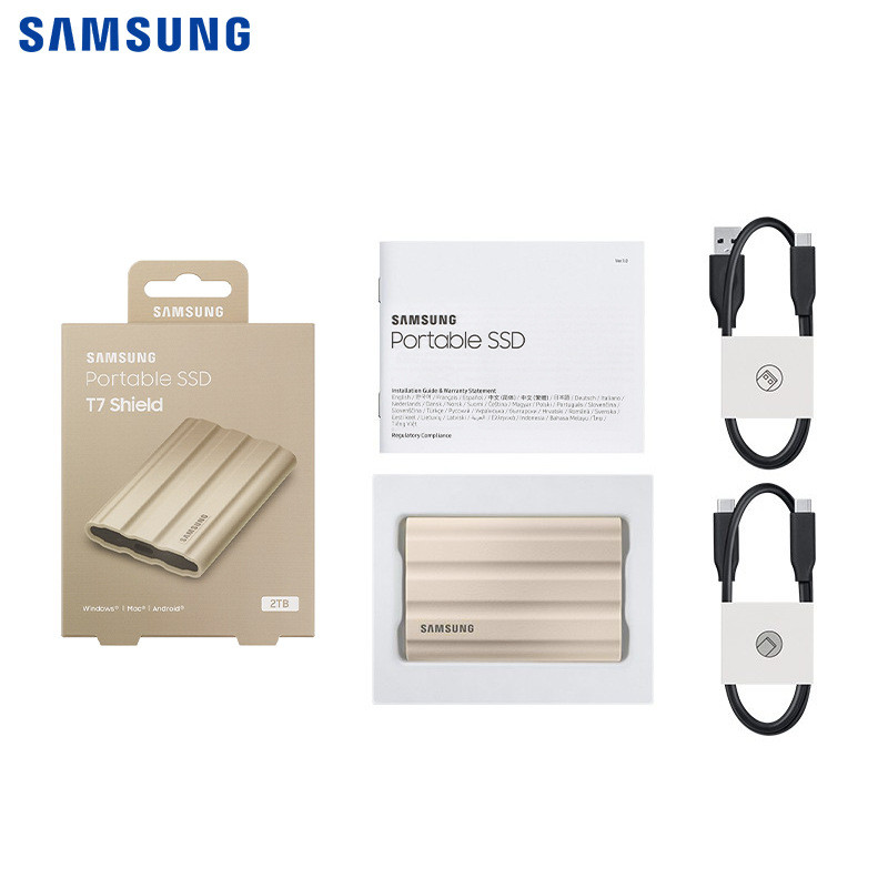 เหมาะสําหรับ Samsung 1TB 2TB Type-C USB3.2 Mobile Solid State Drive PSSD T7 Shield
