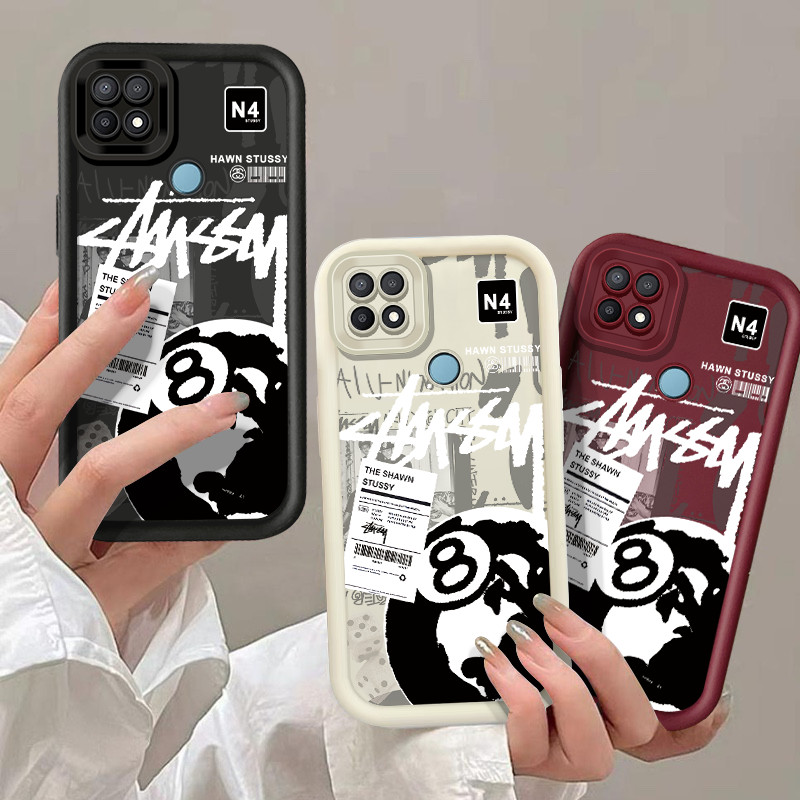 STUSSY TPU ซิลิโคนนุ่มเคสโทรศัพท์สําหรับ OPPO A15 A15S A35 A16 A16S A54S A1K C2 A52020 A92020 A5 A3S