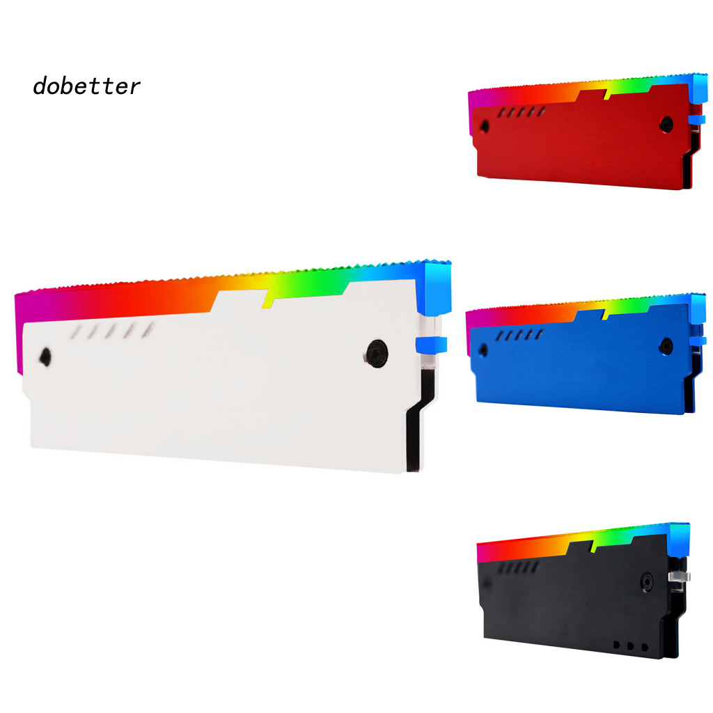 <Dobetter> 5/12V RGB Backlight คอมพิวเตอร์ RAM Memory Bar หม้อน้ําระบายความร้อนสําหรับ DDR3/DDR4