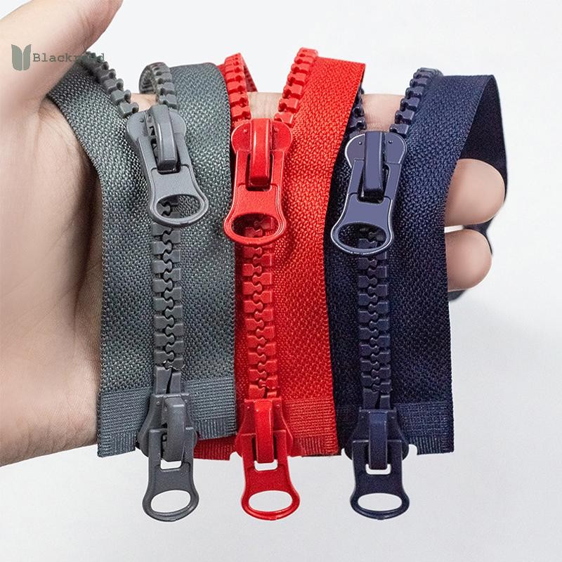 BRED Resin Zipper Open-end Single/double Sliders Zippers Two-way Jacket Coat Long Zip Diy Bag เสื้อผ้าอุปกรณ์เย็บผ้า .
