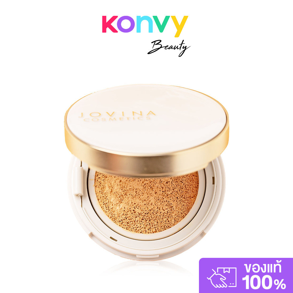 คุชชั่นโจวีน่า JOVINA COSMETICS Everyday Perfecting Cushion Long Wear SPF 25 PA+++ 15g.