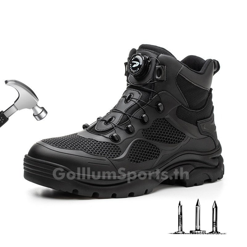 รองเท้าบูทเซฟตี้ หัวเหล็ก แต่งหัวเข็มขัด แบบหมุนได้ เหมาะกับใส่ทํางาน ZVTP