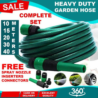 Water Hose, PVC Pressure washer, Garden Hose set, Heavy duty 5,10,15,20,25,30,40 Meter