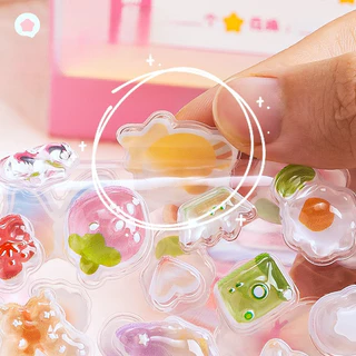 Creative Candy Ghost กระต่าย Drop 3D บรรเทาสติกเกอร์ Scrapbooking DIY ไดอารี่เครื่องเขียนสติกเกอร์ตกแต่งน่ารักความงามสติกเกอร์
