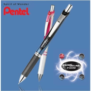 Pentel EnerGel BLN75 / BLN75PW ปากกาเจลหัวเข็ม 0.5 mm เขียนลื่น แห้งไว เติมหมึกได้