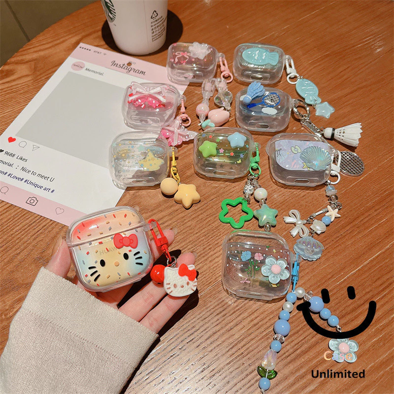 สําหรับ Huawei FreeBuds SE 2/SE 3 เคส Case เคสหูฟังบุคลิกภาพน่ารักใหม่ KT Cat Shell Star รูปแบบดอกไม้