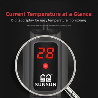 PIXELLY แท่งทําความร้อนตู้ปลา,จอแสดงผลดิจิตอล LCD ประหยัดพลังงานจอแสดงผลดิจิตอลแท่งความร้อน,ควบคุมอุณหภูมิภายนอก GR -Proof Glass Aquarium เครื่องทําความร้อนการใช้