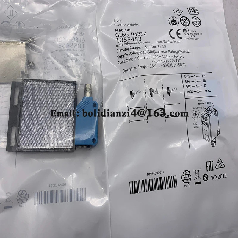 เซ็นเซอร์ใหม่สําหรับสวิตช์โฟโตอิเล็กทริค GL6G-P4212 GL6G-N1211 GL6G-N1212 GL6G-N4211 ในสต็อก