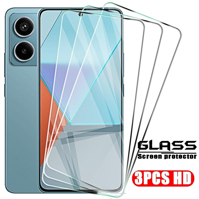 ป้องกันหน้าจอสําหรับXiaomi Redmiหมายเหตุ14 13 Pro Note13pro 4G 5G 2023 Clear ViewกระจกนิรภัยHDฟิล์มป้องกันแก้ว9Hความแข็งกระจกใสทั้งหมดป้องกันฟิล์ม