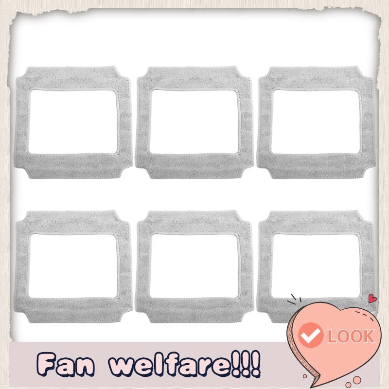 6PCS ทําความสะอาดหน้าต่างหุ่นยนต์ Mop ผ้าทําความสะอาด Rag ผ้าเช็ดตัวผ้าฝุ่นผ้าทําความสะอาดสําหรับ YW