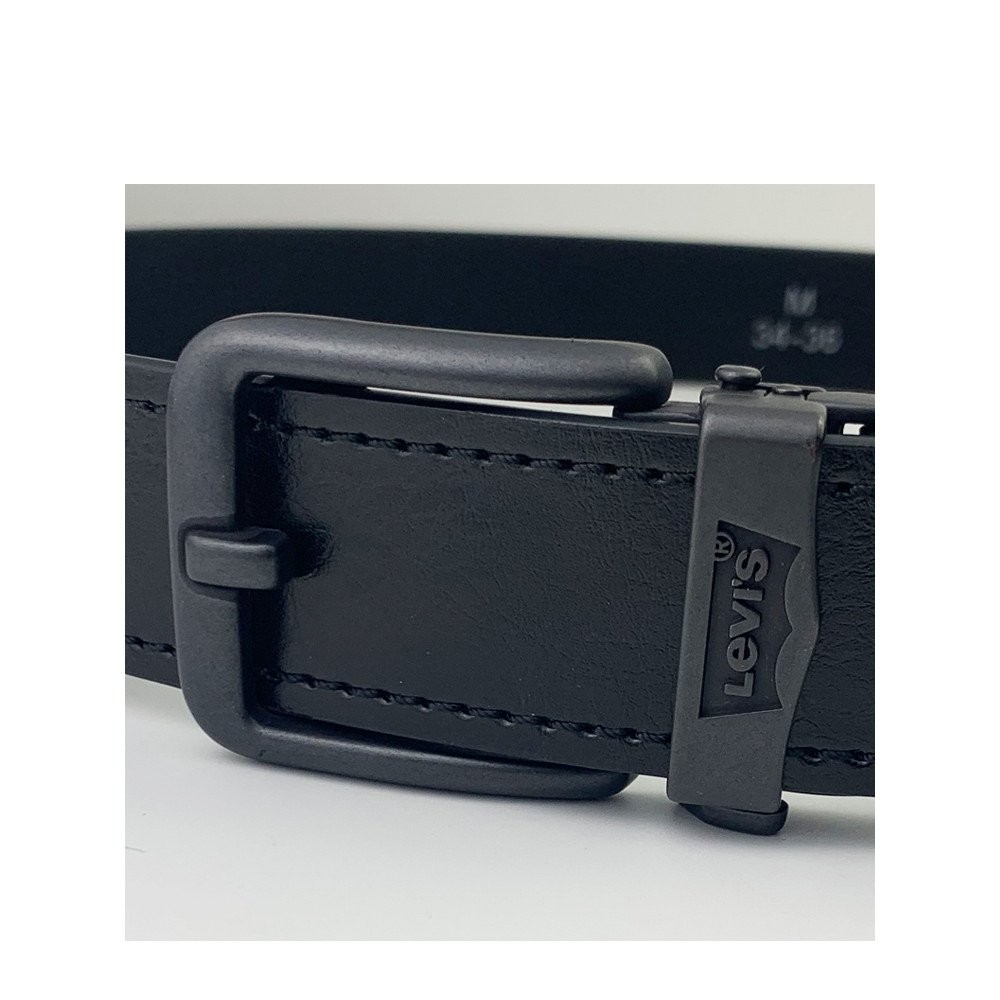 เข็มขัด LEVIS อัตโนมัติสำหรับชาย ทำจากหนังแท้ สไตล์แฟชั่นสำหรับกางเกงยีนส์