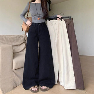 Rommers S-6XL กางเกงยีนส์ กางเกงเอวสูง ยีนส์สีพื้น งานสวยมาก…