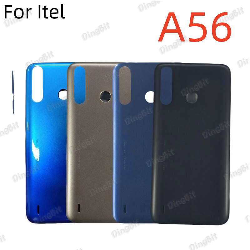 สําหรับ Itel A56 ฝาหลังแบตเตอรี่ประตูด้านหลังกรณีด้านข้างเปิดปุ่มปรับระดับเสียงกลาง Bezel กรอบแผง