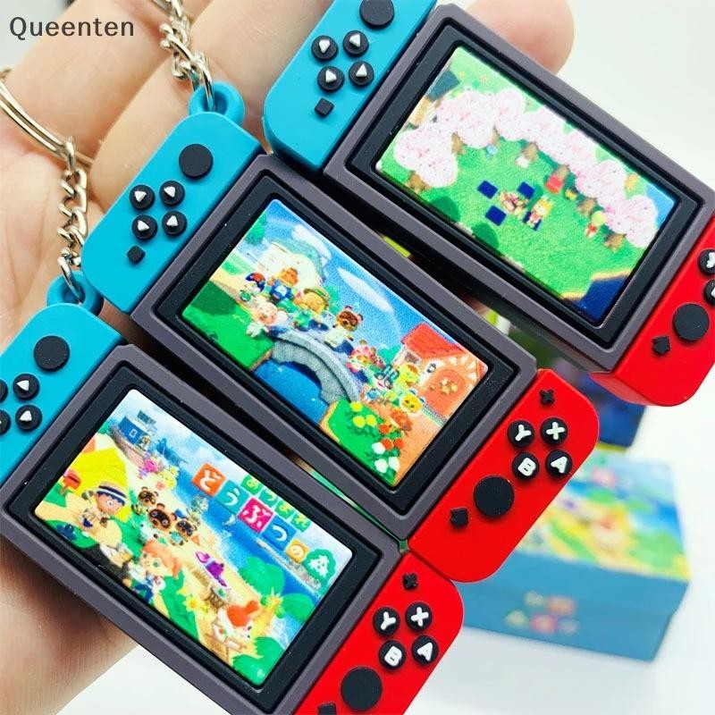 Queenten 2020 ใหม่Nintendo Switchพวงกุญแจรถแฟชั่นยางนุ่มPVC Key Chains QT