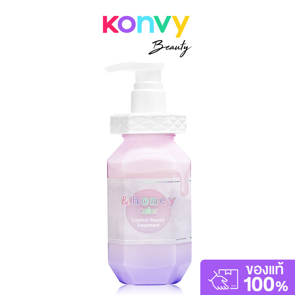 &honey Color Control Repair Treatment 445g แอนด์ฮันนี่ ทรีทเมนท์สูตรล็อคสีผมให้ติดทนนาน ไม่ซีดจาง.