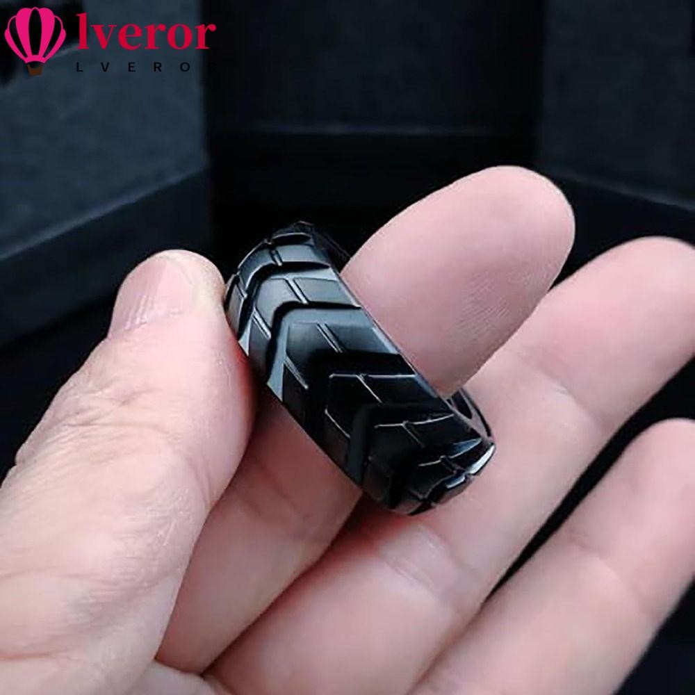 LVEROR Fidget Edc Mechanic Ring, บรรเทาความเครียดโลหะปลายนิ้ว Gyro, ของขวัญ Mute Antistress Fidget ข