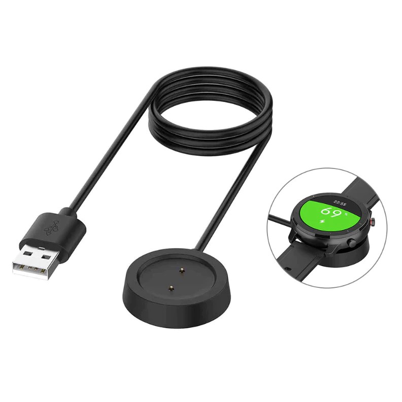 สายชาร์จ USB สำหรับ Amazfit GTR 42mm/GTR 47mm/GTS/T-Rex สายยาว 1 เมตร พร้อมส่ง มีรับประกัน