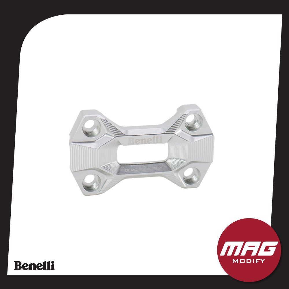 ปะกัยึดแฮนด์ ชุดแต่ง อะไหล่แต่ง เเนลลี่ Benelli TNT300,302S,302R สีเงิน