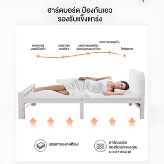 【🔥พน้อมส่ง🔥】เตียงพับ เตียงเดี่ยว รับน้ำหนัก ได้ 500KG ไม่ใช้พื้นที่ ที่เก็บขอ งแบบพับ ได้พกพาสะดว กไม่ต้อ งติดตั้ง