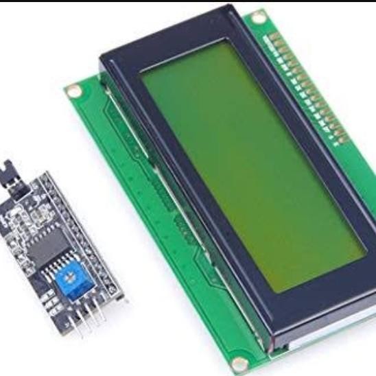 HIJAU LCD 2004 20x4 I2C จอแสดงผลสีเขียว LCD 2004 i2c สีเขียว esp32 Uno r3 Mega