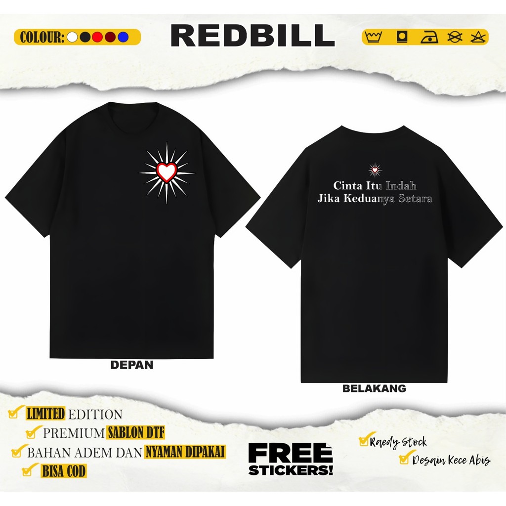 (KPS) เสื้อยืด PSHT Love Is Beautiful If ทั้งเทียบเท่ากับการพิมพ์หน้าจอ DTF โดย Redbil Official