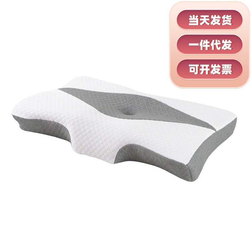 คอป้องกันหน่วยความจําโฟมหมอนฟื้นตัวช้าช่วยนอนหลับป้องกันกรนกระดูกสันหลังส่วนคอหมอนหลุมกลางโปร่งใสหมอ