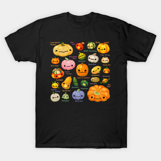 เสื้อยืด Vintage Pumpkin and squash T-Shirt