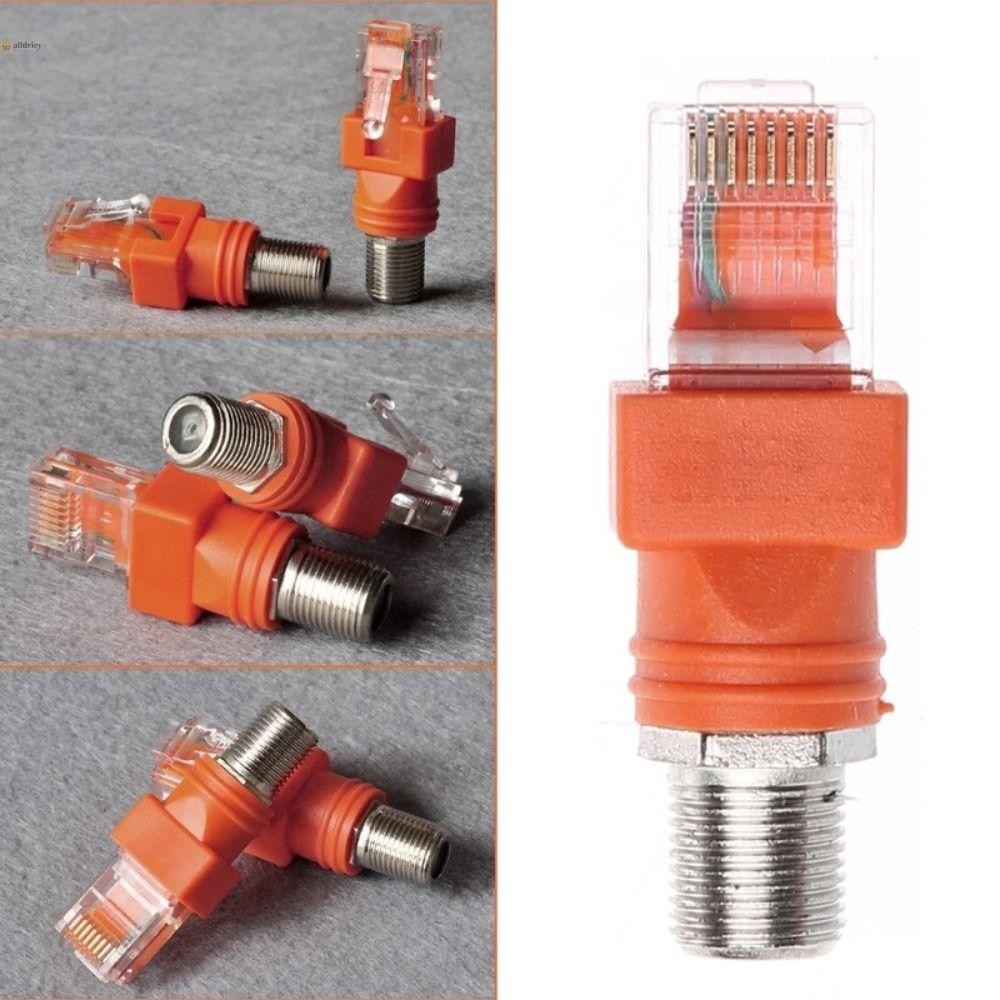 INTOONE RJ45 ถึง RF Connector, Coaxial Barrel Coupler อะแดปเตอร์ BNC F-Type Connector, คุณภาพสูงทนทา
