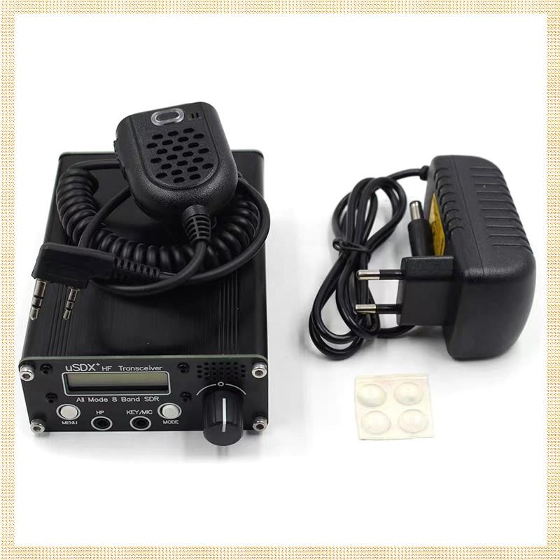 [1ejafnkblh.ph] USDR USDX+Plus V2 8-Band SDR Transceiver HF SSB QRP LCD พร้อมจอแสดงผลลําโพงไมโครโฟน 