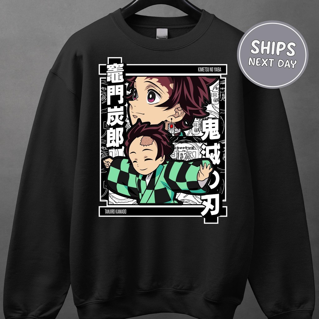 🍌 เสื้อฮู้ด Demon Slay Tanjiro Hoodie เสื้อฮู้ด Slayer Anime Hoodie เสื้อฮู้ด Anime Hoodie ของขวัญ U