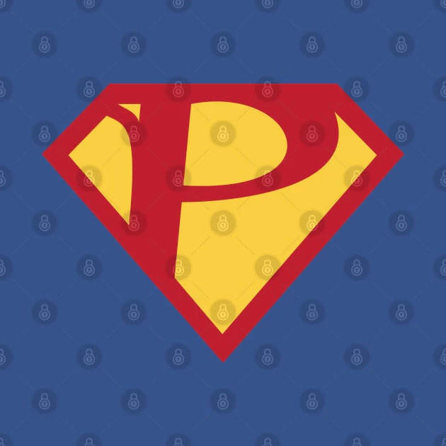 เสื้อยืด Vintage Superhero Symbol Letter P Cotton 100% Cotton thumbnail 9