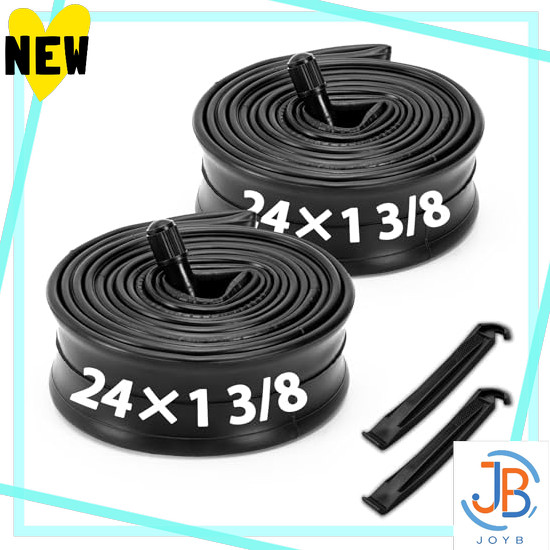 Direct From Japan MOHEGIA Set of 2 24x1 3/8 Bicycle Tubes: 24" WO Urban Bike Bicycle Tube - 32mm US 