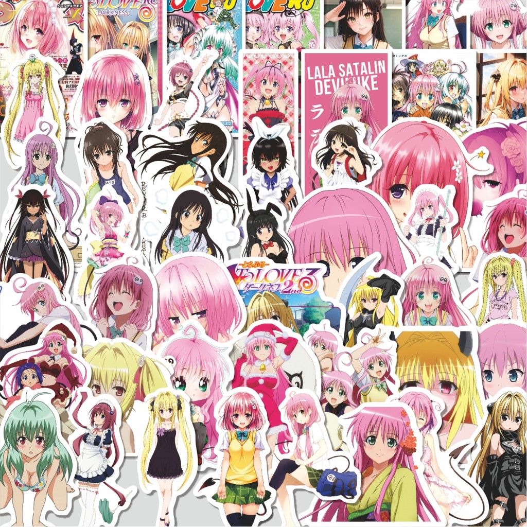 ตัดแพ็คสติกเกอร์อะนิเมะ To Love Ru Char Mix 2 สติกเกอร์เนื้อหา 100 ชิ้นน่ารัก Cool Aesthetic Series 