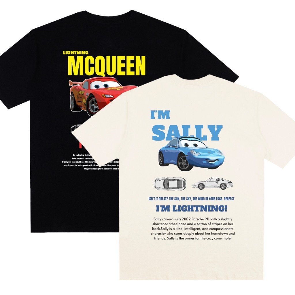 ชุดเสื้อยืดสตรีทแวร์ COUPLE MCQUEEN และ SALLY