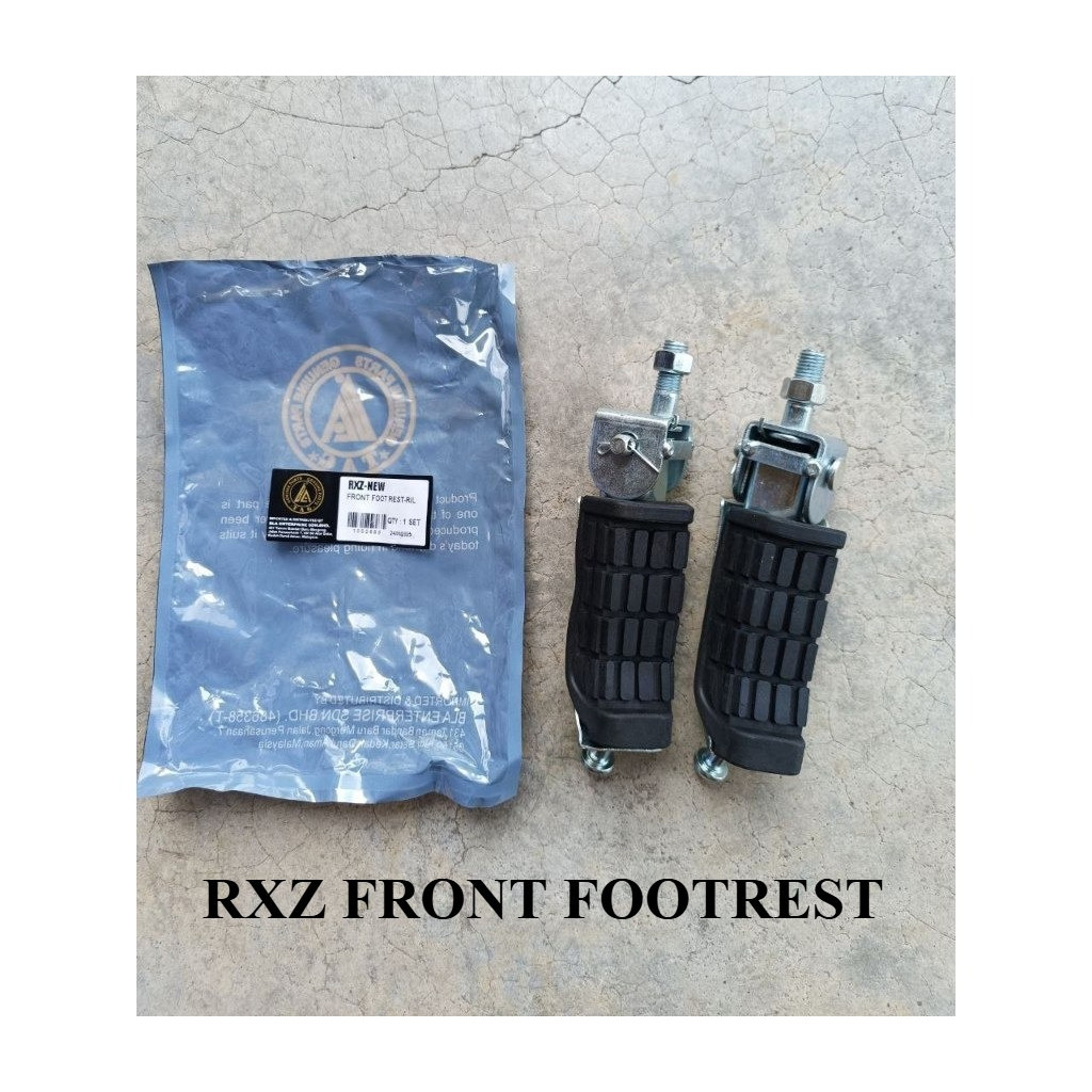 YAMAHA RXZ NEW FRONT FOOTREST ASSY FOOT REST KAKI PIJAT DEPAN STEP PEDAL PEMIJAK DEPAN 1 ชุด RXZ ใหม