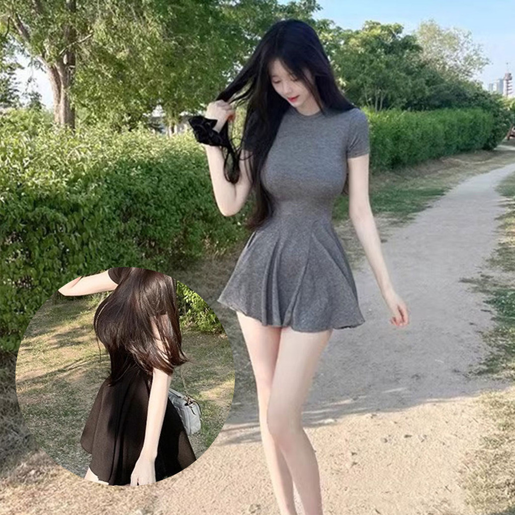 แบบใหม่ล่าสุด ชุดกระโปรงดีไซน์สุดน่ารัก มีสามสี รุ่นใหม่ล่าสุดสินค้าใหม่พร้อมส่งในไทย