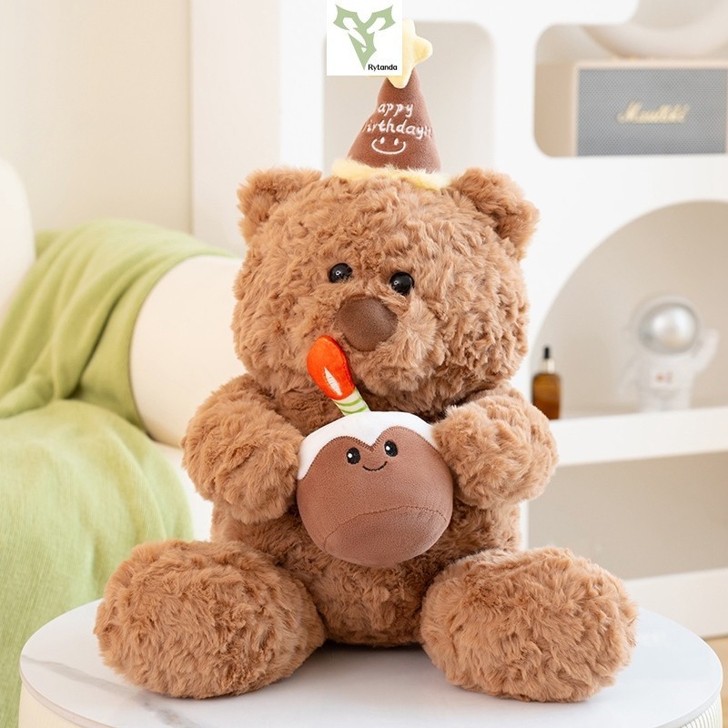Kawaii จัดส่งที่รวดเร็ว Teddy Bear น่ารัก วันเกิดตุ๊กตาหมีตุ๊กตาน่ารักนุ่มหมีของเล่นตุ๊กตาตกแต่งบ้านสร้างสรรค์ของเล่นตุ๊กตาของขวัญวันเกิดเด็กหรือแฟนเด็กผ่อนคลายตุ๊กต