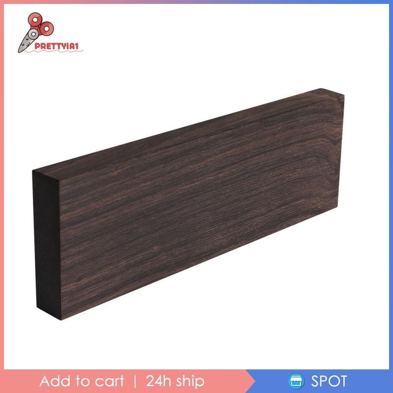 [Prettyia1] Ebony Lumber DIY วัสดุตัดไม้ 4.7x1.6x0.4 นิ้วไม้แกะสลักกีตาร์ Picks Lumber เครื่องดนตรี 