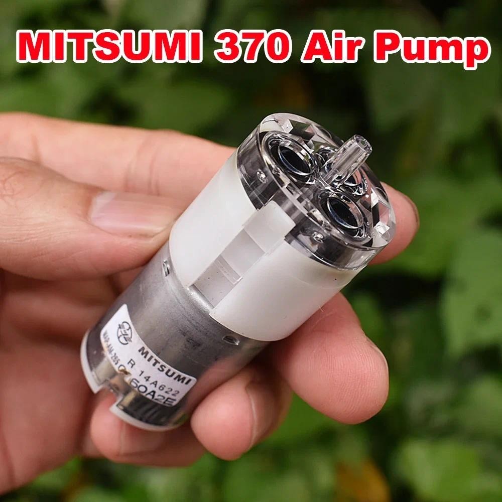 Mitsumi 370 Mini Air Pump ไฟฟ้า Micro Booster 5V Oxygenation 6V Aquarium Power ถังปลา Silent Medical อุปกรณ์ปั๊ม