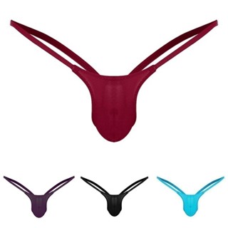 [สต็อก]ผู้ชายแฟชั่นสีทึบเซ็กซี่แนวราบ T กางเกงทองชุดชั้นในกา…